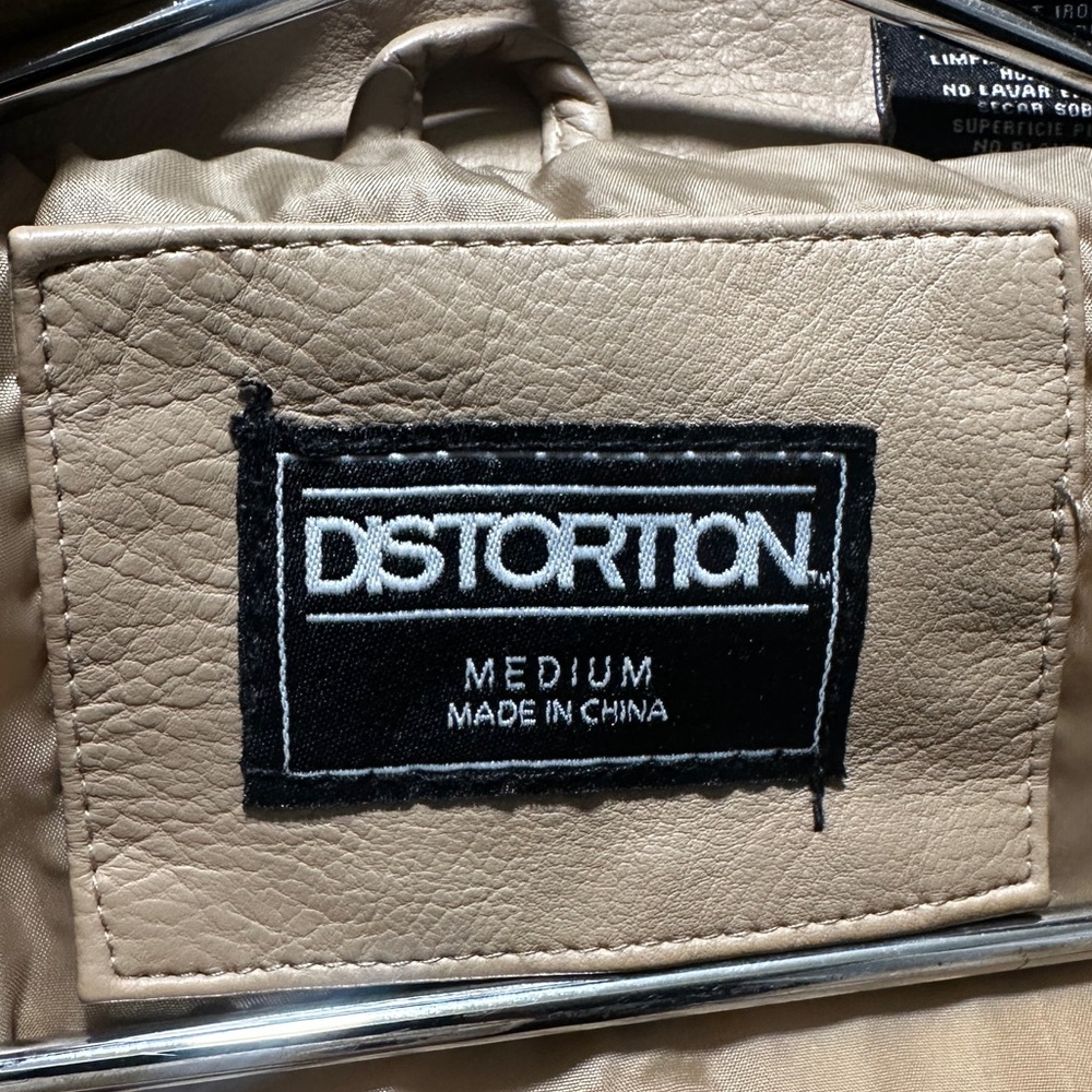 Distortion Leather Men's Tan Performance Jacket - Picture 9 of 11